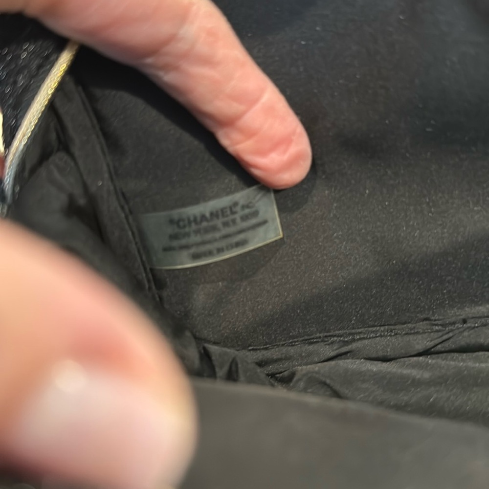 CHANEL Black Shimmer Cosmetic Pouch - Picture 4 of 7